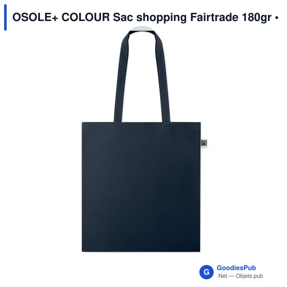 Sac shopping personnalisable en coton équitable avec logo - OSOLE+ COLOUR - Image 10