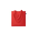 Variante rouge - Sac shopping personnalisable en coton équitable avec logo - OSOLE+ COLOUR