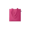 Variante fuchsia - Sac shopping personnalisable en coton équitable avec logo - OSOLE+ COLOUR