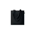 Variante noir - Sac shopping personnalisable en coton équitable avec logo - OSOLE+ COLOUR