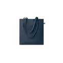 Variante bleu - Sac shopping personnalisable en coton équitable avec logo - OSOLE+ COLOUR