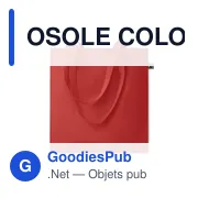 OSOLE COLOUR Sac shopping Fairtrade140gr/m² - Miniature 1