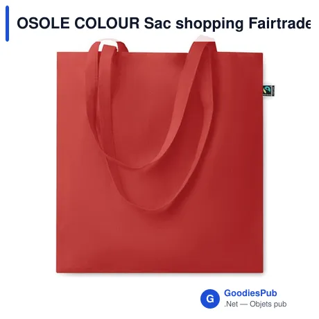 OSOLE COLOUR Sac shopping Fairtrade140gr/m²