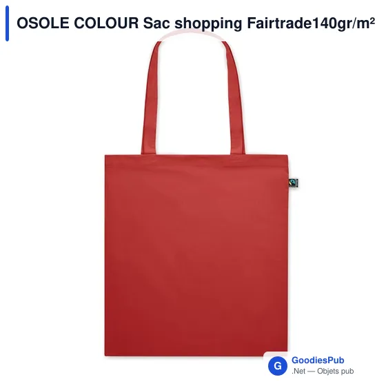 OSOLE COLOUR Sac shopping Fairtrade140gr/m² - Image 2