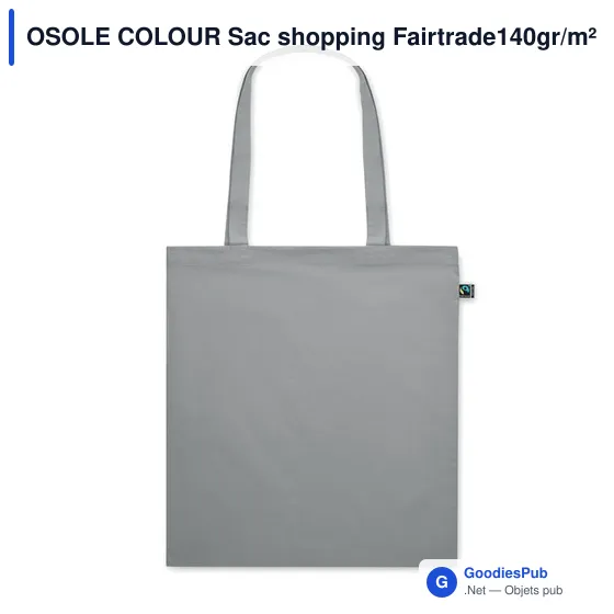 OSOLE COLOUR Sac shopping Fairtrade140gr/m² - Image 11