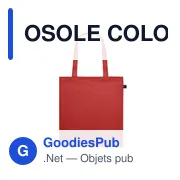 OSOLE COLOUR Sac shopping Fairtrade140gr/m² - Miniature 3