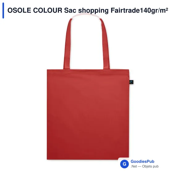 OSOLE COLOUR Sac shopping Fairtrade140gr/m² - Image 3
