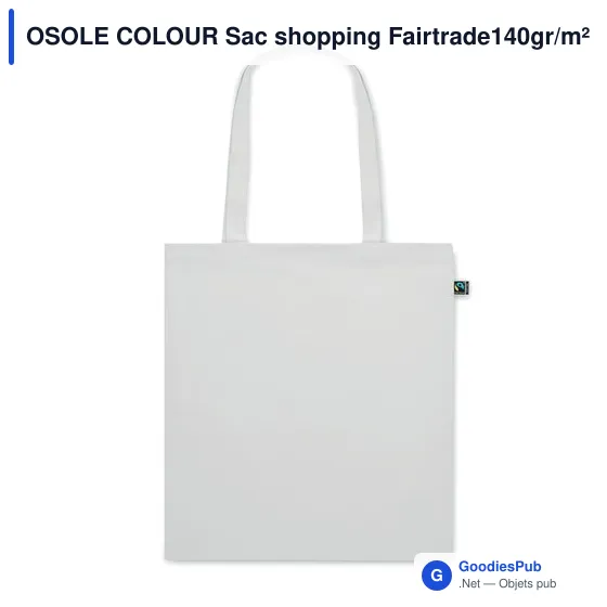 OSOLE COLOUR Sac shopping Fairtrade140gr/m² - Image 8