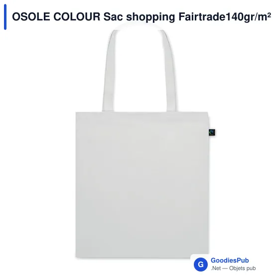 OSOLE COLOUR Sac shopping Fairtrade140gr/m² - Image 9