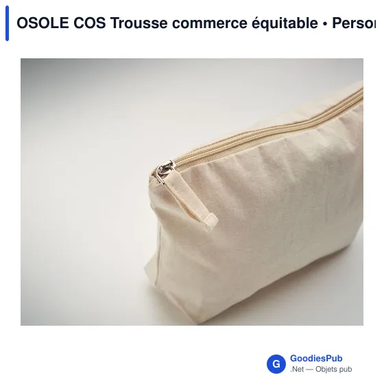 OSOLE COS Trousse commerce équitable - Image 6