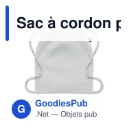 Sac à cordon personnalisable en coton Fairtrade avec logo - Miniature 12