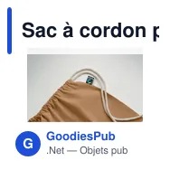 Sac à cordon personnalisable en coton Fairtrade avec logo - Miniature 4