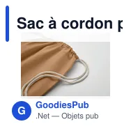 Sac à cordon personnalisable en coton Fairtrade avec logo - Miniature 5