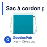 Sac à cordon personnalisable en coton Fairtrade avec logo - Miniature 8