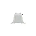 Variante blanc - Sac à cordon personnalisable en coton Fairtrade avec logo