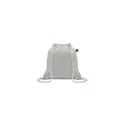 Variante gris - Sac à cordon personnalisable en coton Fairtrade avec logo