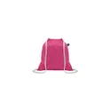Variante fuchsia - Sac à cordon personnalisable en coton Fairtrade avec logo