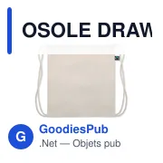 OSOLE DRAW Sac à cordon commerce équitable - Miniature 2