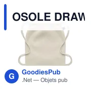 OSOLE DRAW Sac à cordon commerce équitable - Miniature 3