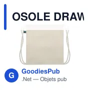 OSOLE DRAW Sac à cordon commerce équitable - Miniature 4