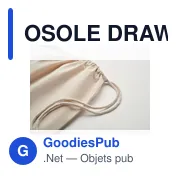 OSOLE DRAW Sac à cordon commerce équitable - Miniature 6