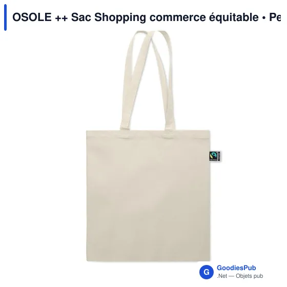 OSOLE ++ Sac Shopping commerce équitable - Image 2