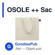 OSOLE ++ Sac Shopping commerce équitable - Miniature 3