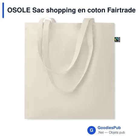 OSOLE Sac shopping en coton Fairtrade
