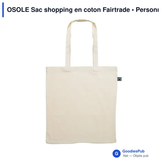 OSOLE Sac shopping en coton Fairtrade - Image 2