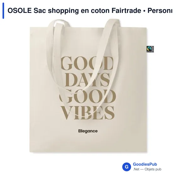 OSOLE Sac shopping en coton Fairtrade - Image 3