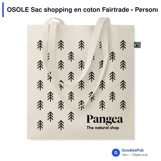 OSOLE Sac shopping en coton Fairtrade - Image 6