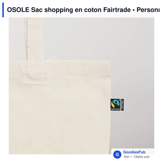 OSOLE Sac shopping en coton Fairtrade - Image 7
