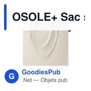 OSOLE+ Sac shopping en coton Fairtrade - Miniature 1