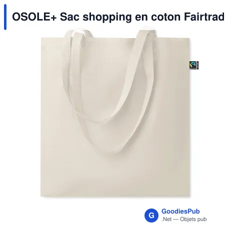 OSOLE+ Sac shopping en coton Fairtrade