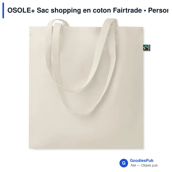 OSOLE+ Sac shopping en coton Fairtrade - Image 1