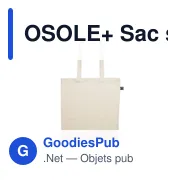 OSOLE+ Sac shopping en coton Fairtrade - Miniature 2