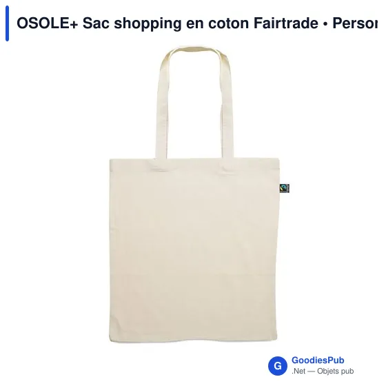OSOLE+ Sac shopping en coton Fairtrade - Image 2