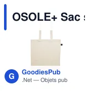 OSOLE+ Sac shopping en coton Fairtrade - Miniature 3