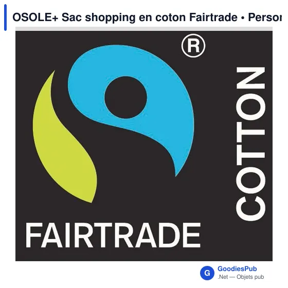 OSOLE+ Sac shopping en coton Fairtrade - Image 4