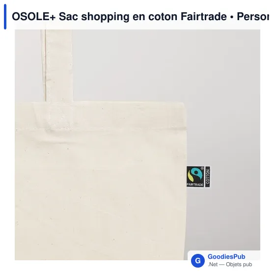 OSOLE+ Sac shopping en coton Fairtrade - Image 6