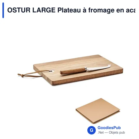OSTUR LARGE Plateau à fromage en acacia