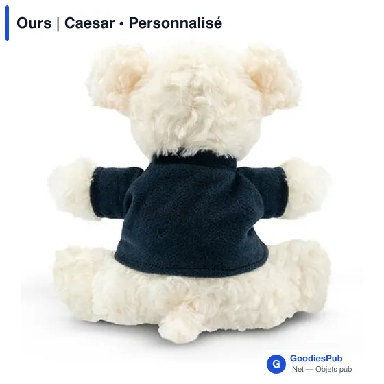 Ours en peluche personnalisable avec logo - modèle Caesar - Image 3