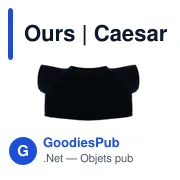 Ours en peluche personnalisable avec logo - modèle Caesar - Miniature 4