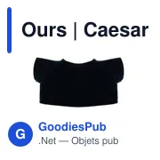Ours en peluche personnalisable avec logo - modèle Caesar - Miniature 5