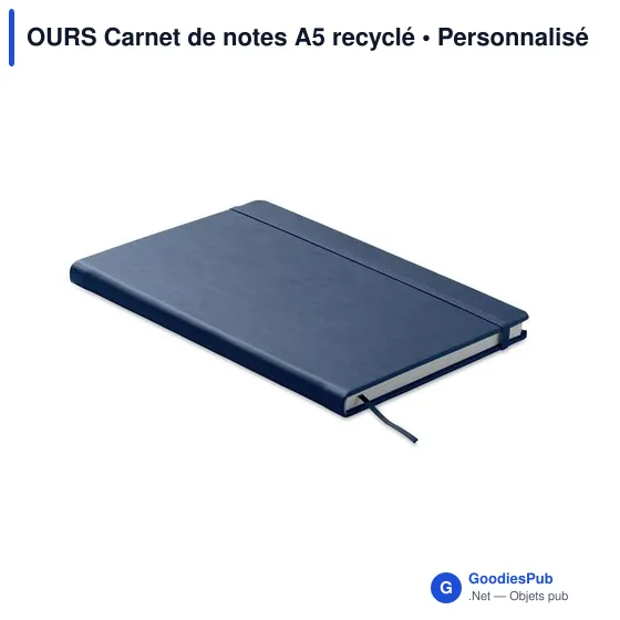 OURS Carnet de notes A5 recyclé - Image 1