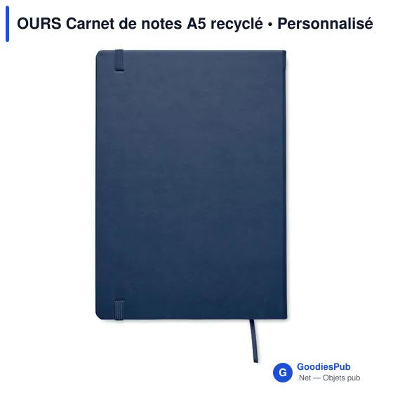 OURS Carnet de notes A5 recyclé - Image 2
