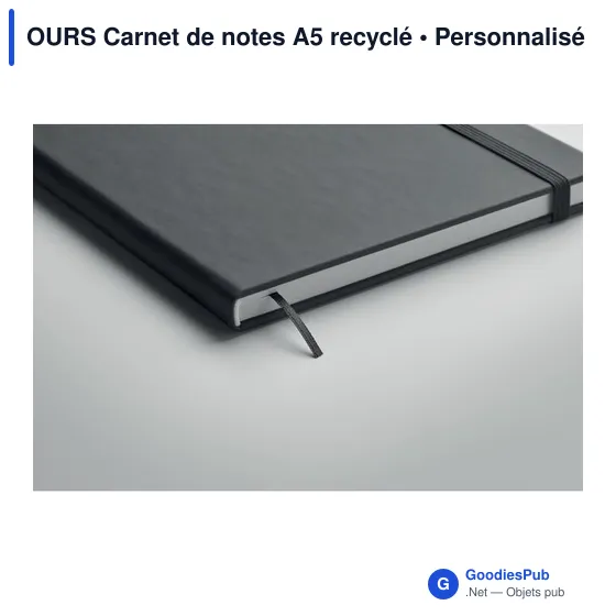 OURS Carnet de notes A5 recyclé - Image 11