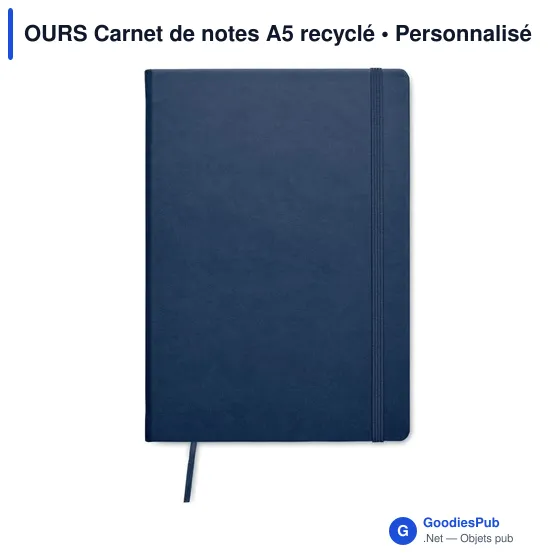OURS Carnet de notes A5 recyclé - Image 3