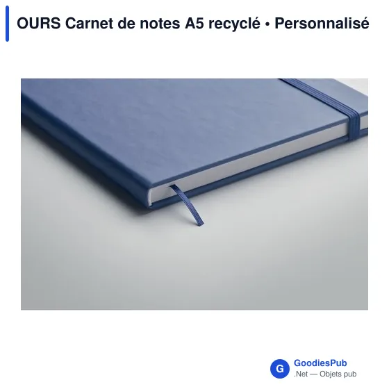 OURS Carnet de notes A5 recyclé - Image 6