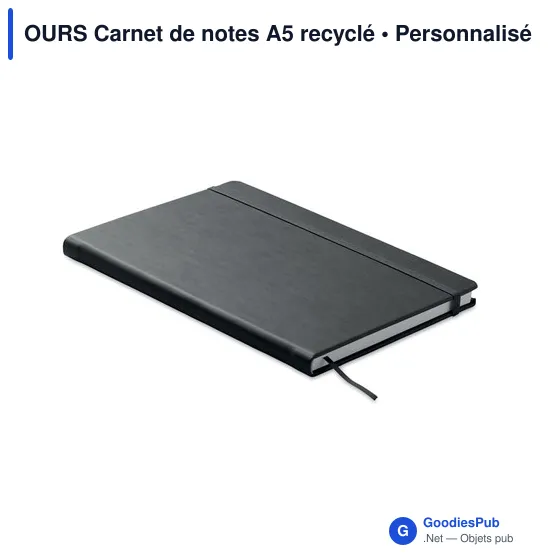 OURS Carnet de notes A5 recyclé - Image 7